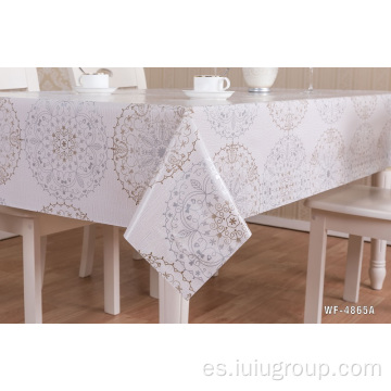 Mantel de PVC impermeable con estampado floral